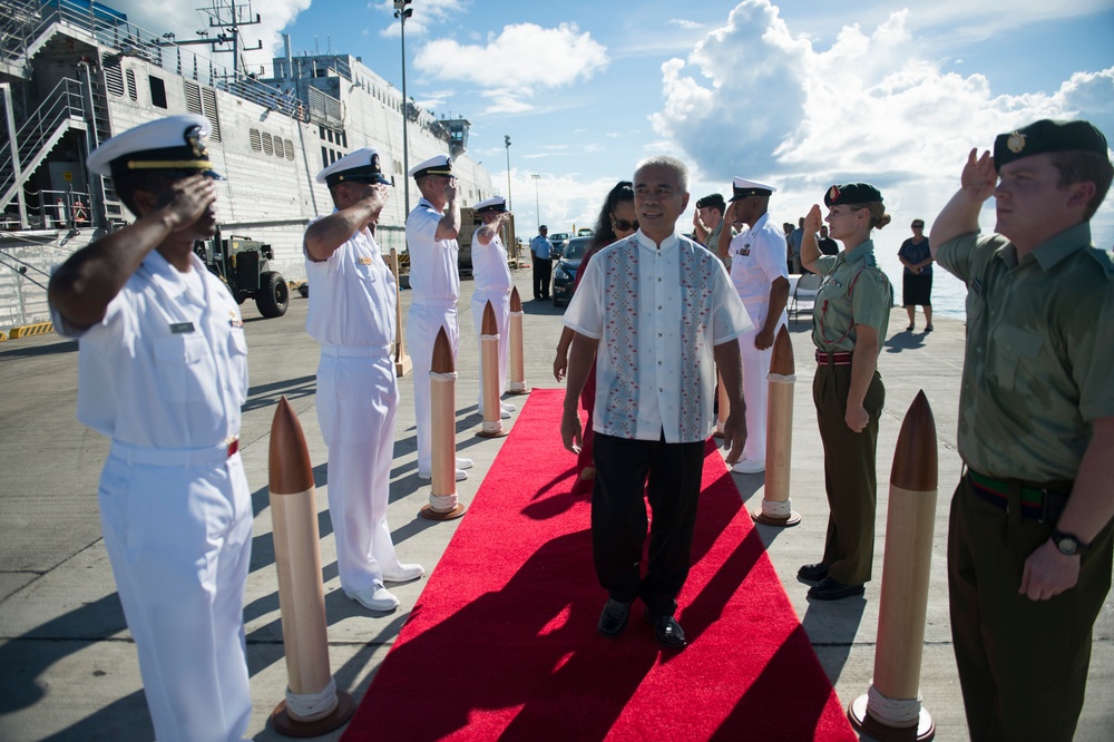USNS Millinocket Opening Ceremony in Kiribati