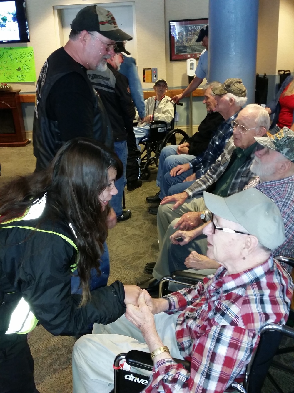 A visit with the veterans