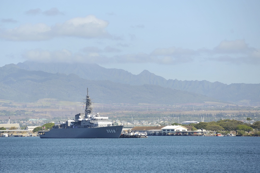 Japan Maritime Self-Defense Force Training Squadron arrives at Pearl Harbor for scheduled port visit