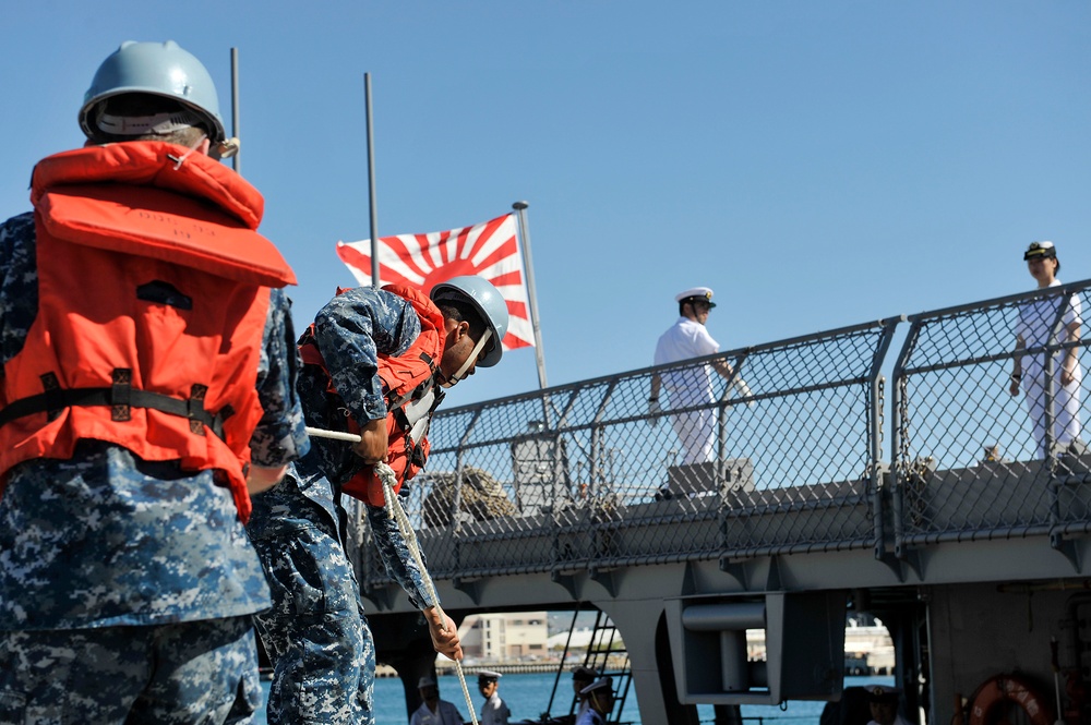 Japan Maritime Self-Defense Force Training Squadron arrives at Pearl Harbor for scheduled port visit