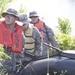 Guardsmen recon lake landing during amphibious training
