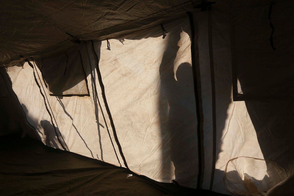 Combat Logistics Detachment 1 prepares training area for Exercise Predator Walk