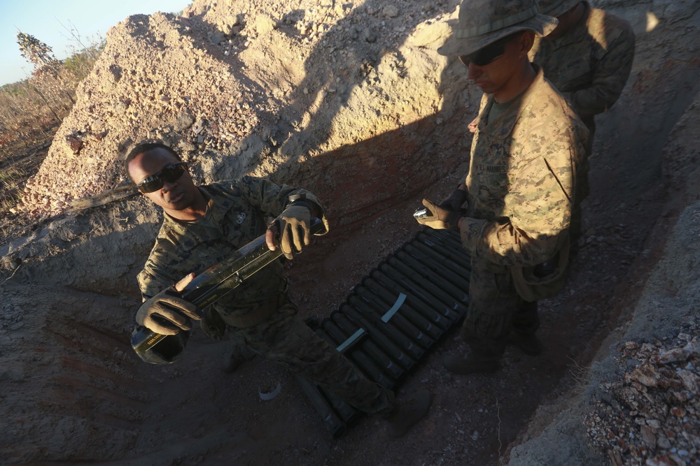 Marine engineers participate in demolition range during Exercise Predator Walk