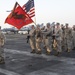 Change of command ceremony aboard USS Theodore Roosevelt