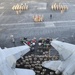 Change of command ceremony aboard USS Theodore Roosevelt