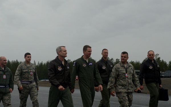 3rd AF commander visits Sweden, speaks with Airmen