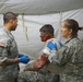 EMT personnel with patients with realistc moulage injuries