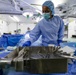 OR tech prepares for a mock surgery