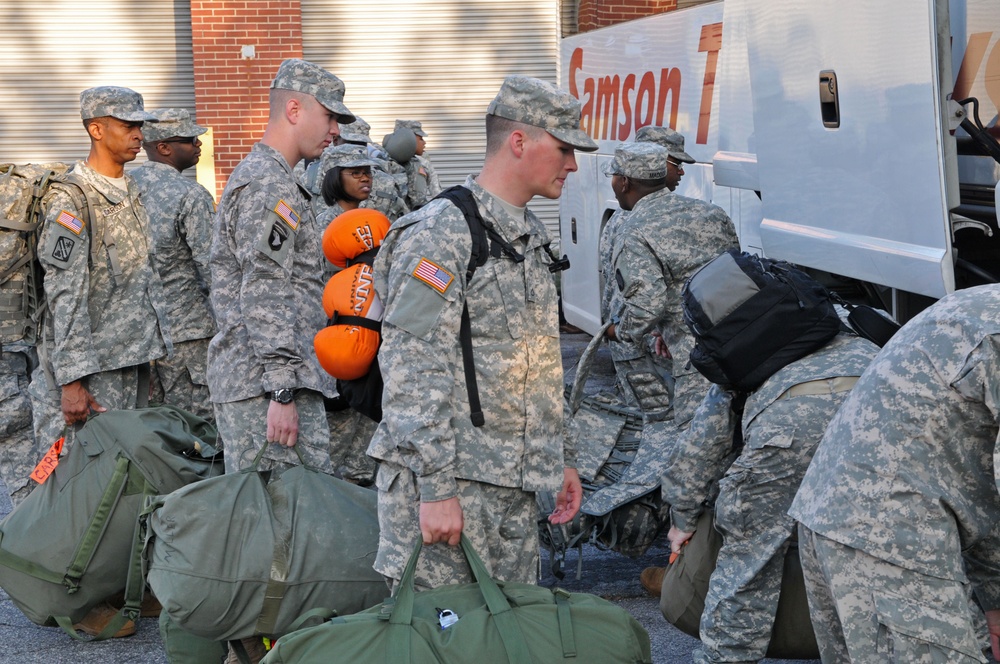 324th ESB troops prepare to deploy