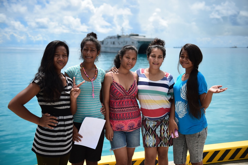Millinocket arrive in Kiribati