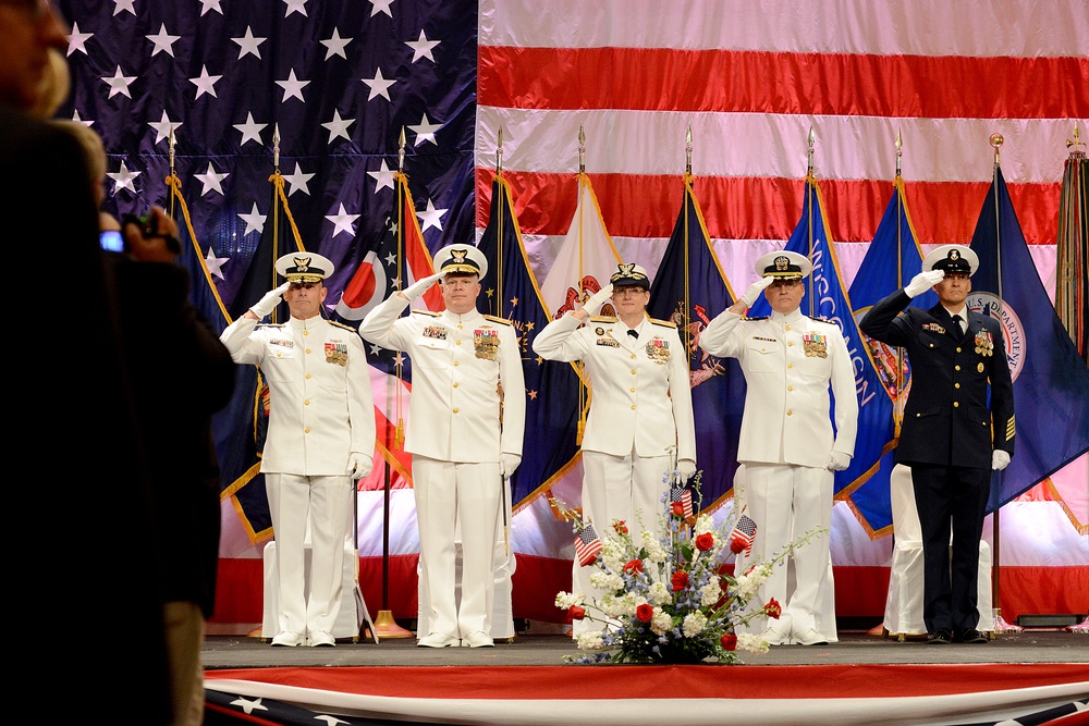 Coast Guard holds change of command ceremony for commander of Great Lakes region