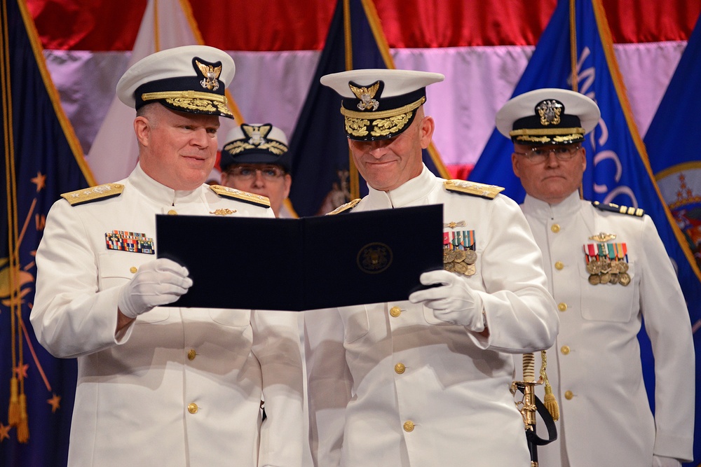 Coast Guard holds change of command ceremony for commander of Great Lakes region