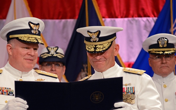Coast Guard holds change of command ceremony for commander of Great Lakes region