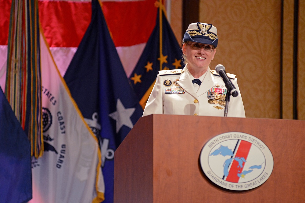 Coast Guard holds change of command ceremony for commander of Great Lakes region