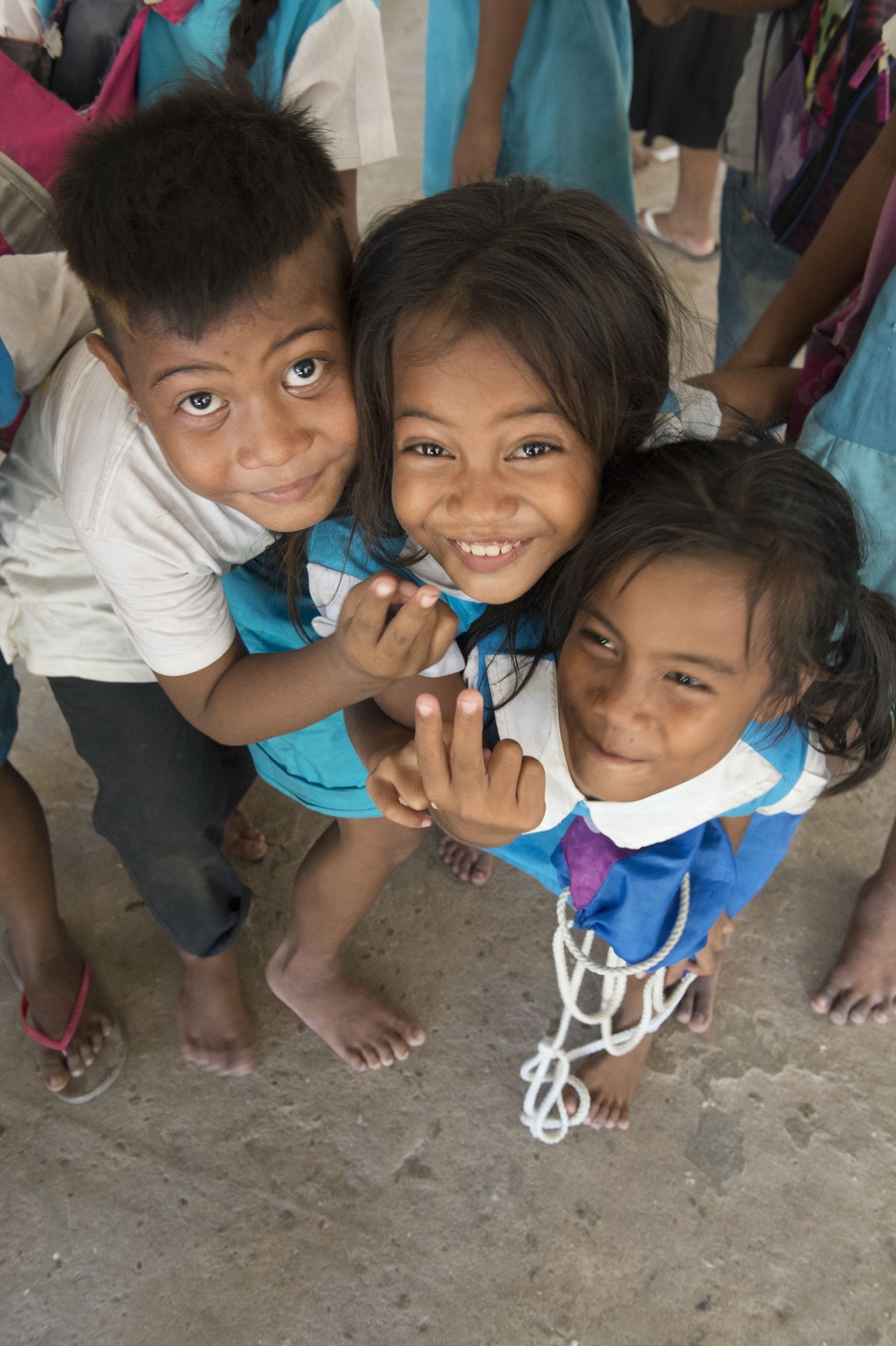 Band engagement at War Memorial Primary School in Kiribati