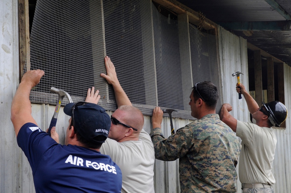 Civil engineers make improvements to school during Pacific Angel Papua New Guinea
