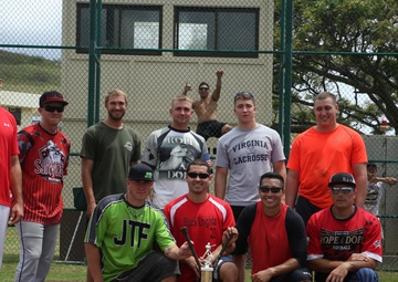 Marine Aviation Logistics Squadron 24 defeats 1/12, reign as intramural softball champions