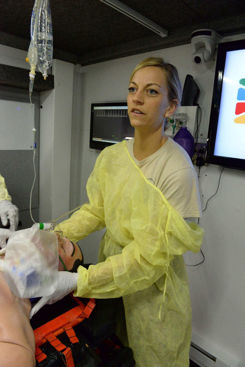 119th Wing personnel utilize high-tech mannequin for medical training