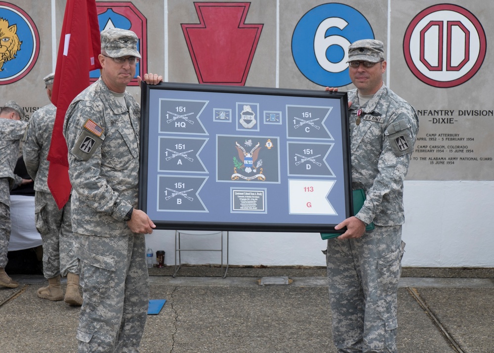 1-151 Infantry change of command