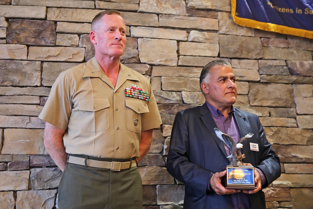 Marine and Sailor receive 2015 Enlisted Father of the Year Award