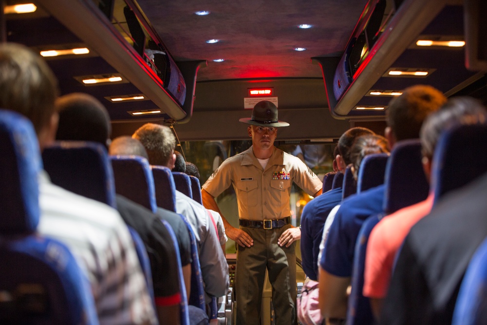 New Marine recruits survive first night on Parris Island