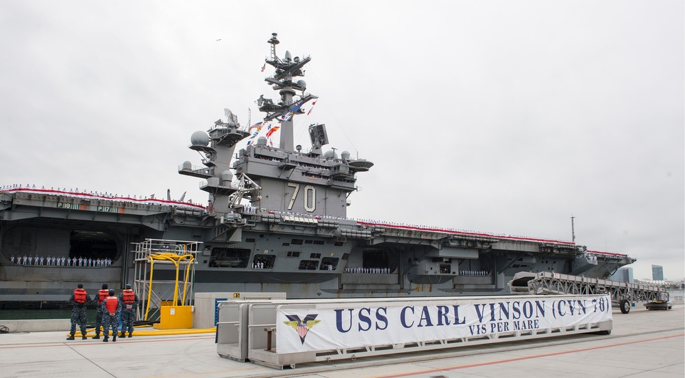 USS Carl Vinson returns to San Diego