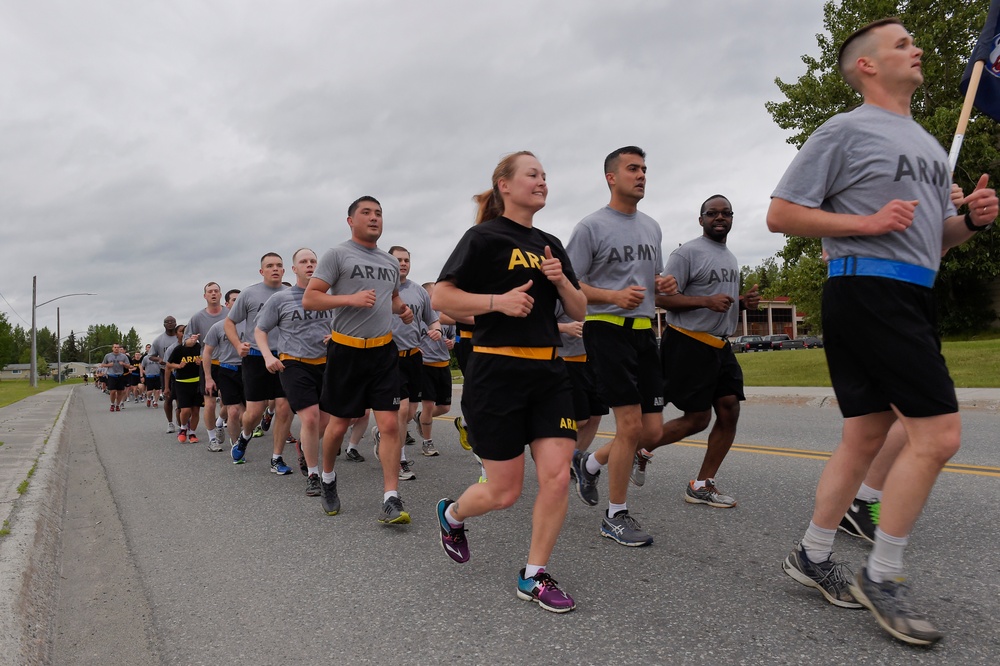 USARAK Army Birthday Run 2015