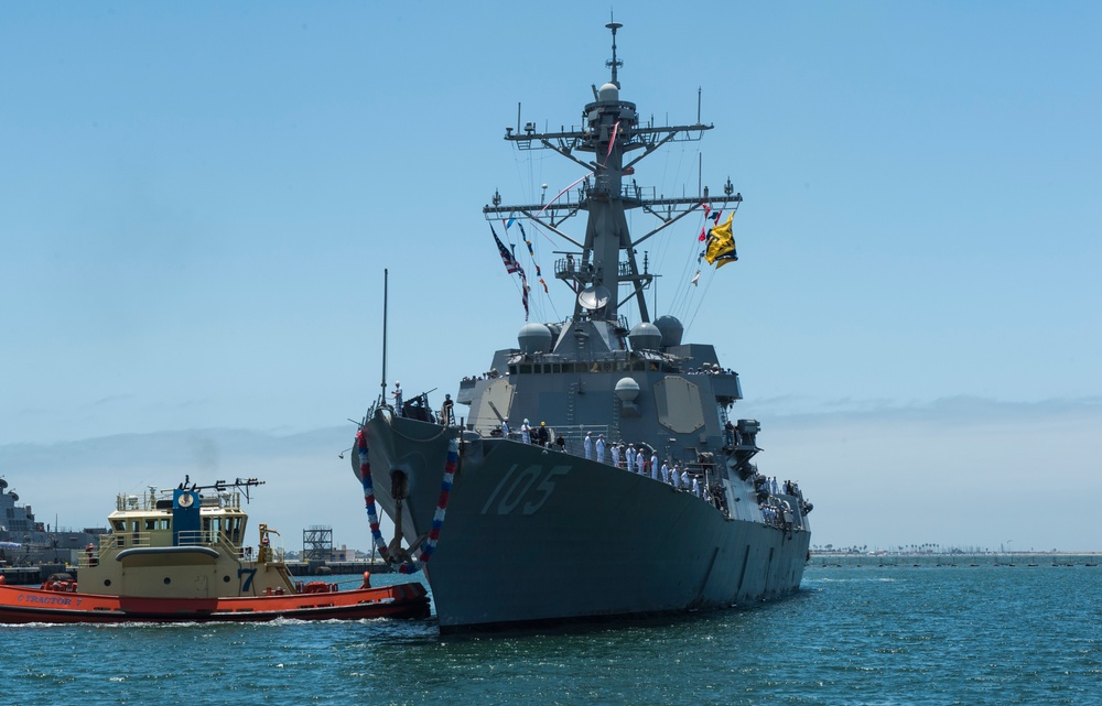 USS Dewey returns to homeport