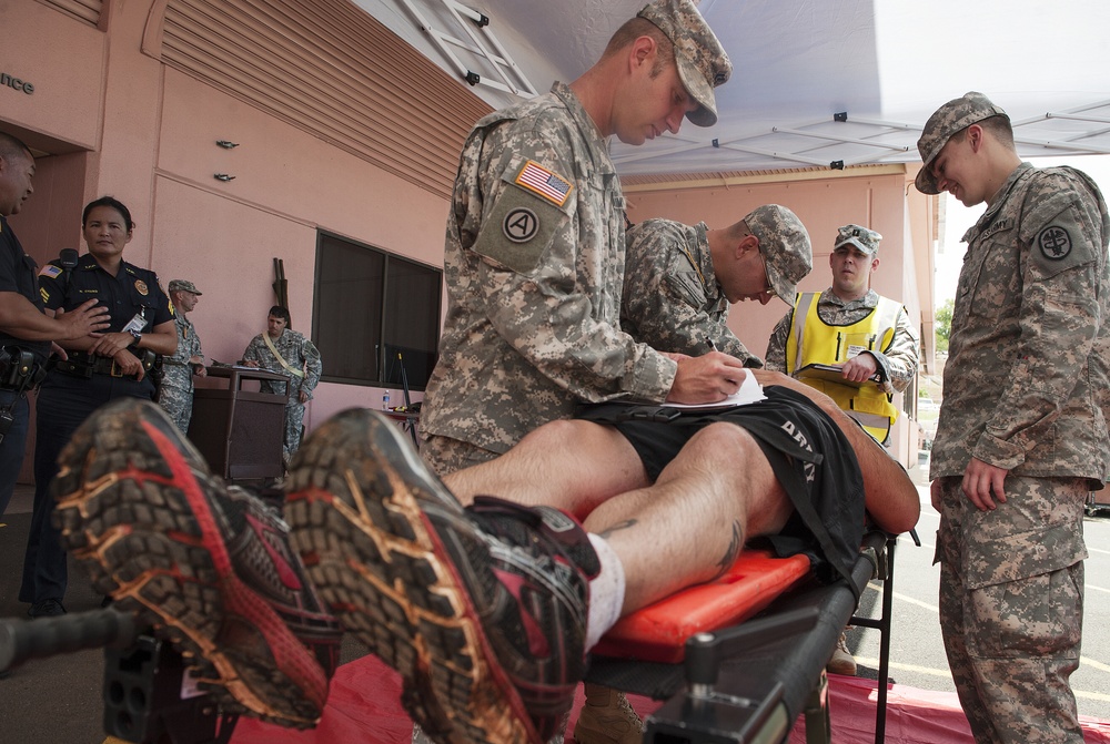 TAMC practices emergency procedures during mass casualty exercise