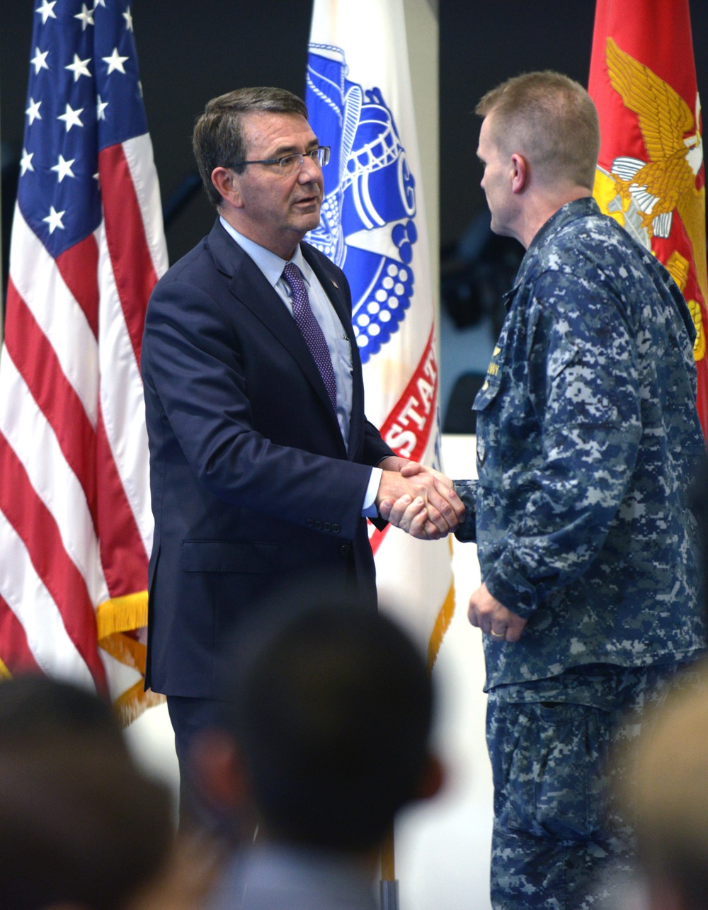 Secretary of Defense Ashton B. Carter visits Stuttgart