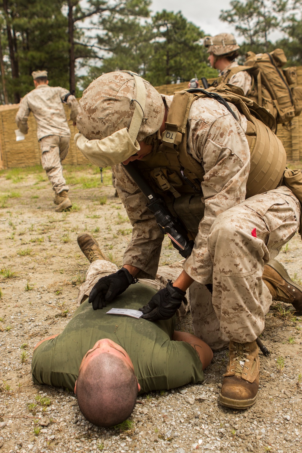 Marines get ready for deployment, practice caring for casualties