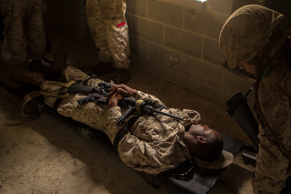 Marines get ready for deployment, practice caring for casualties