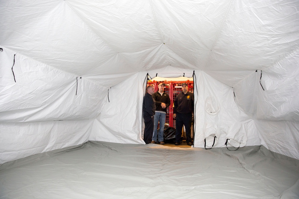 New power-generated tents boost JBM-HH emergency response capability