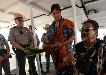 Traditional Hawaiian blessing performed at USS Arizona Memorial