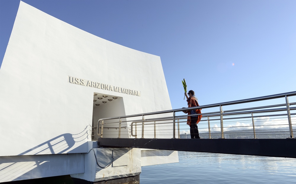 Traditional Hawaiian blessing performed at USS Arizona Memorial