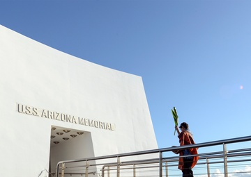 Traditional Hawaiian blessing performed at USS Arizona Memorial
