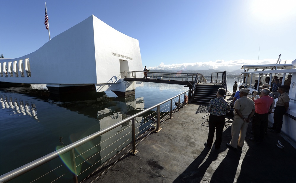 Traditional Hawaiian blessing performed at USS Arizona Memorial