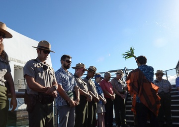 Traditional Hawaiian blessing performed at USS Arizona Memorial