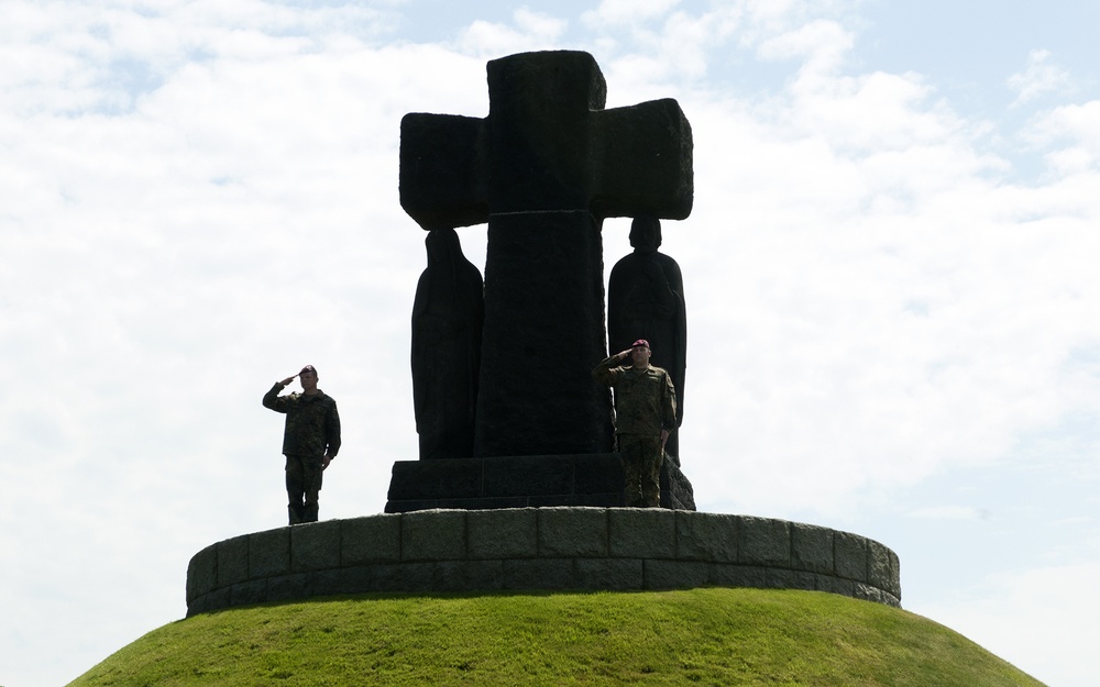 173rd, German army remembers the fallen of D-Day