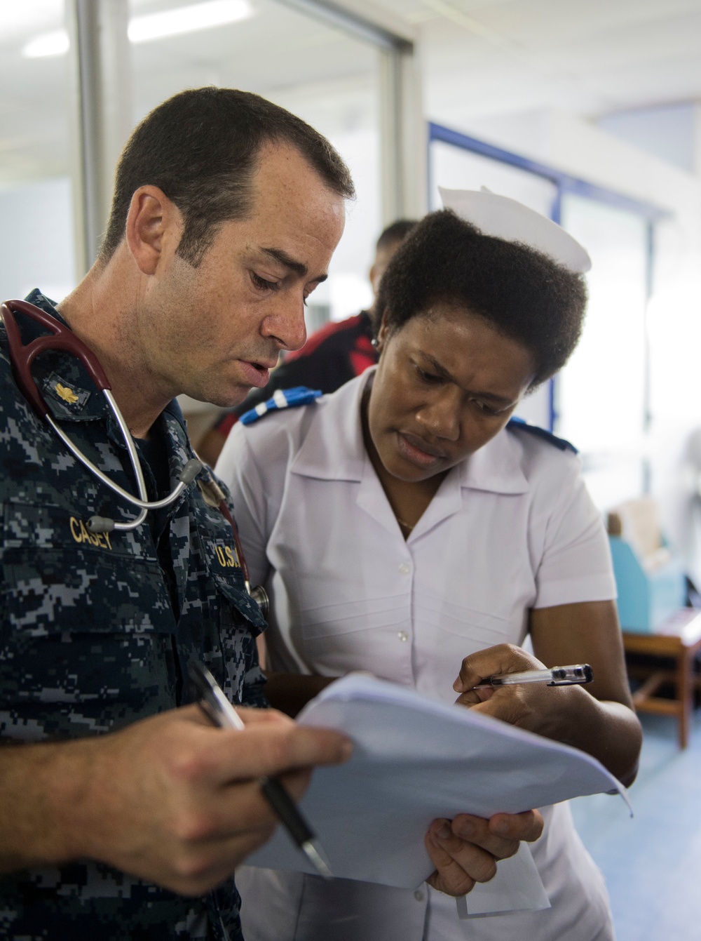 USNS Mercy arrives at Suva, Fiji