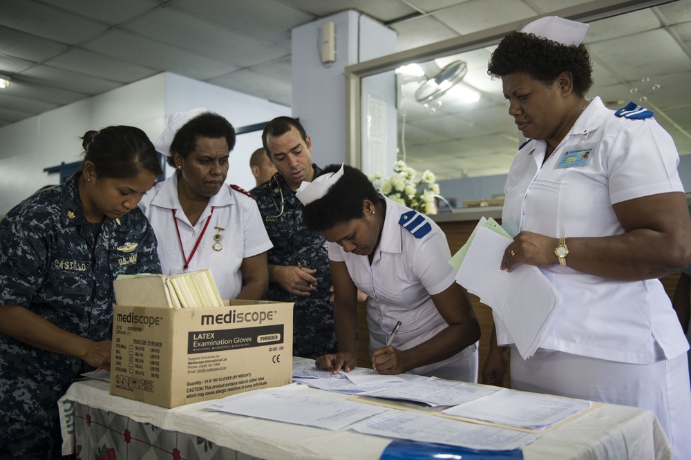 USNS Mercy arrives at Suva, Fiji