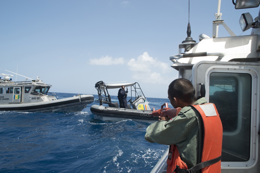 Tradewinds 2015 - Non-compliant vessel pursuit and stops