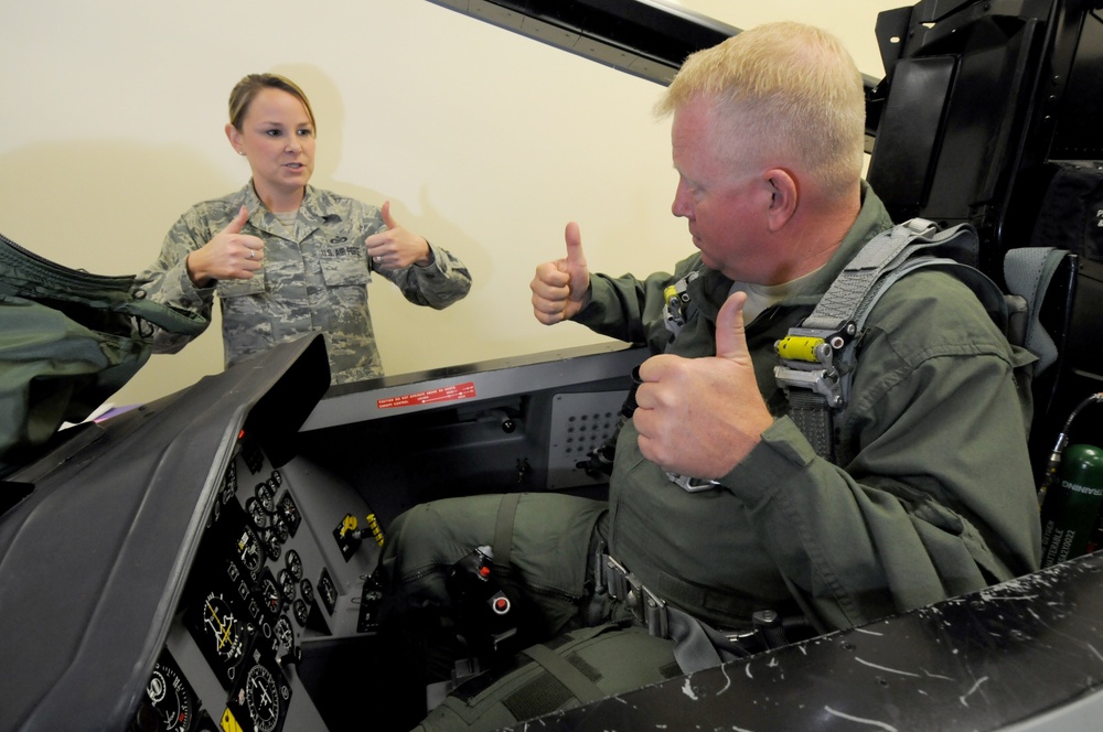 Oregon assistant adjutant general flies in an F-15