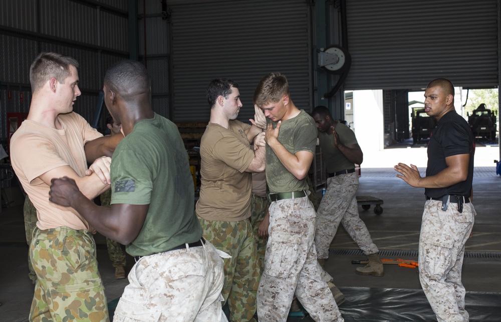 Marines share martial arts skills with Australians