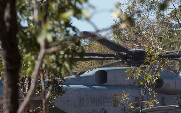Marines practice aircraft movements