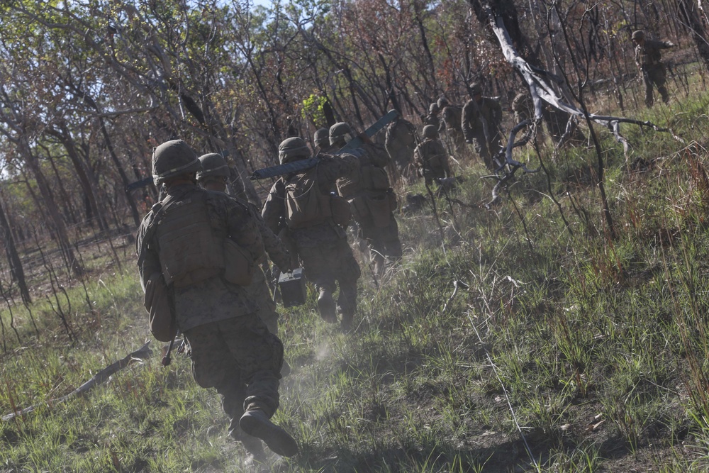 Combat engineers train at Mount Bundey Training Area