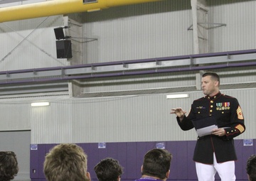 Marines speak to LSU Baseball Team