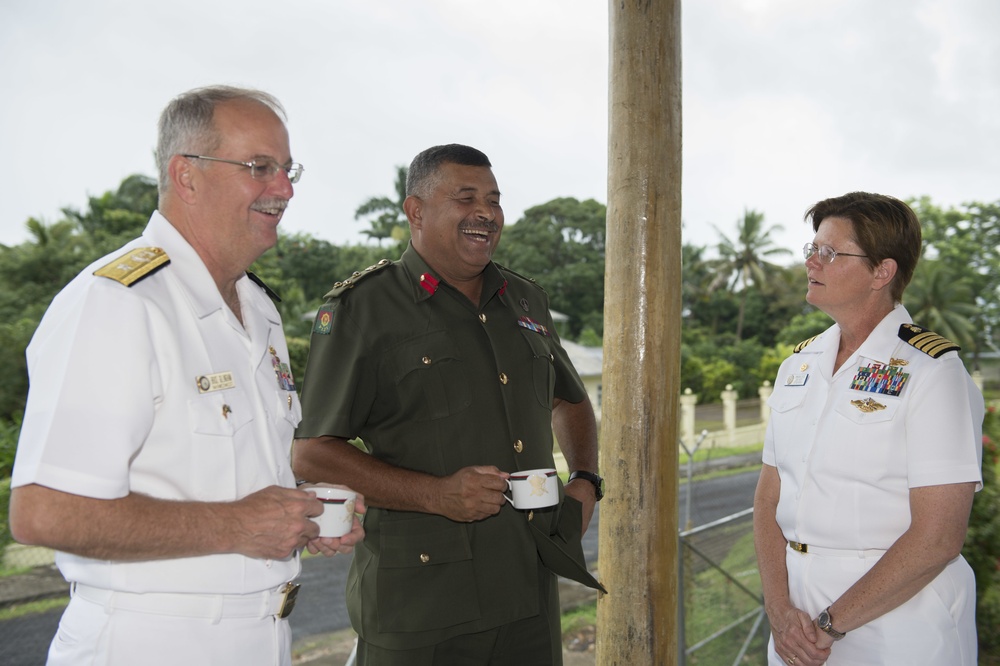 Pacific Partnership 2015 leaders visit Republic of Fiji Military Forces Strategic Headquarters