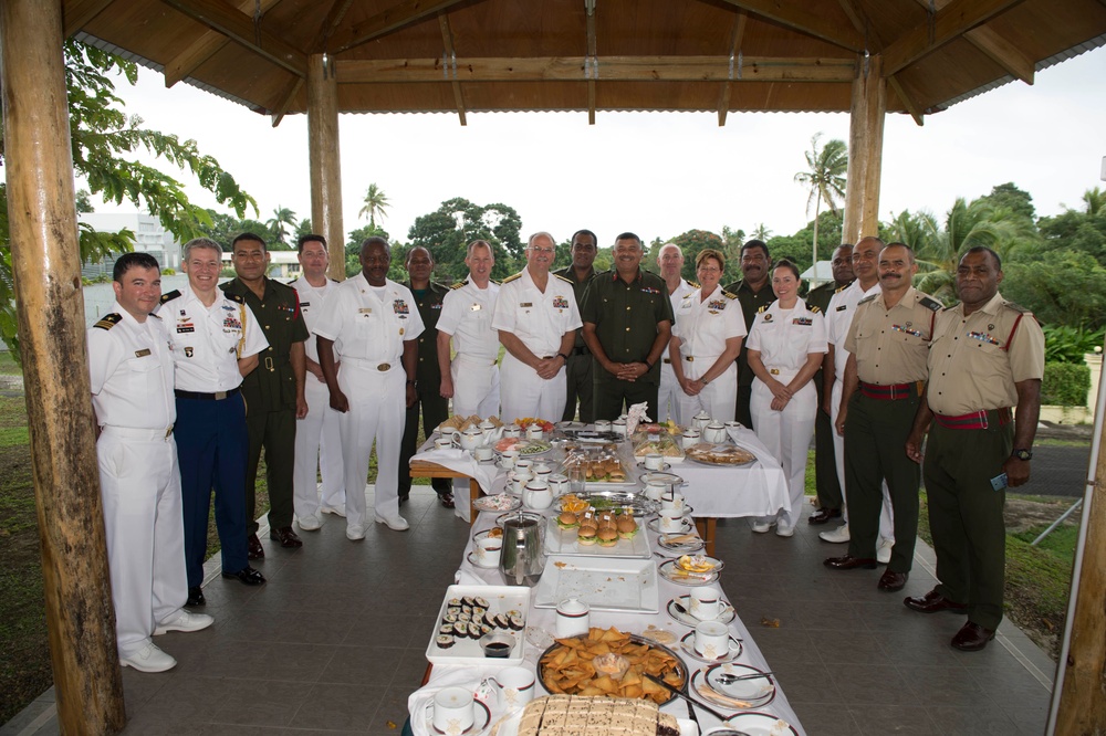 Pacific Partnership 2015 leaders visit Republic of Fiji Military Forces Strategic Headquarters