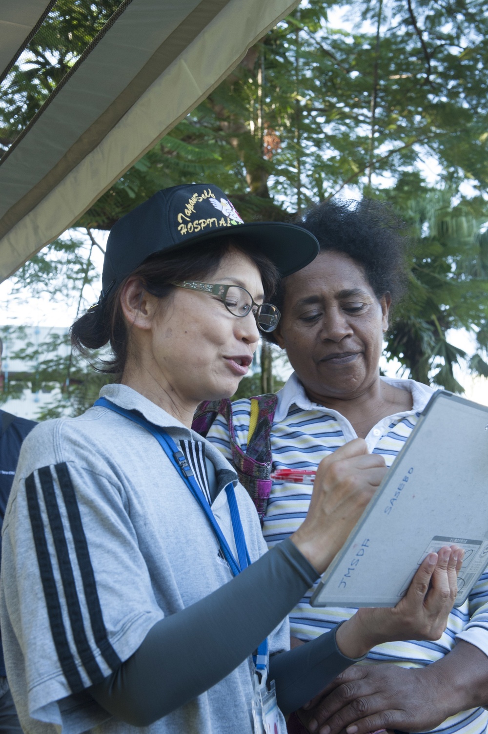 The hospital ship USNS Mercy (T-AH 19) participates in Pacific Partnership 2015 in Suva, Fiji